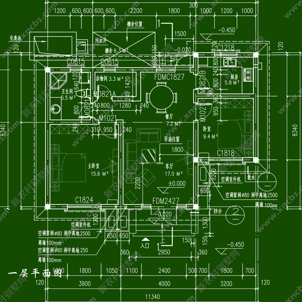 建 筑 图:建筑施工说明,门窗表,门窗详图,一层平面图,屋顶平面图,正立面图,背立面图,左立面图,右立面图,剖面图,节点详图 结 构 图:结构设计说明,基础平面布置图,一层柱平面布置图,一层梁结构平面图,一层板结构平面图,屋顶结构平面图,砖墙墙体连接详图,半砖内隔墙基础图 电 气 图:电气设计说明,统合布线系统图,一层电气平面图,基础接地平面布置图,屋顶防雷平面图,钢筋混凝土预埋件做法,卫生间局部等电位联结示例图,有线电视系统图 给排水图:给排水设计说明,一层给排水平面图,屋顶给排水平面图,卫生间给排水详