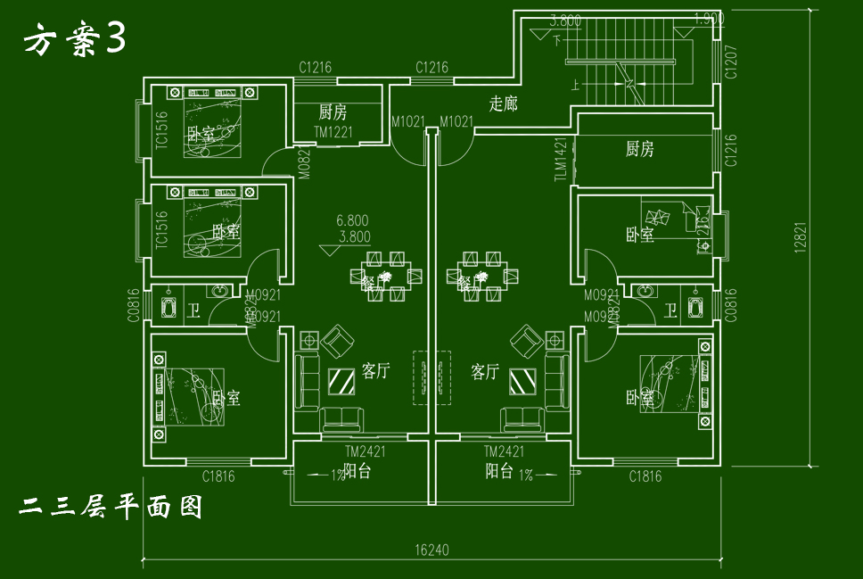 兩邊對等獨門獨戶四層大房子